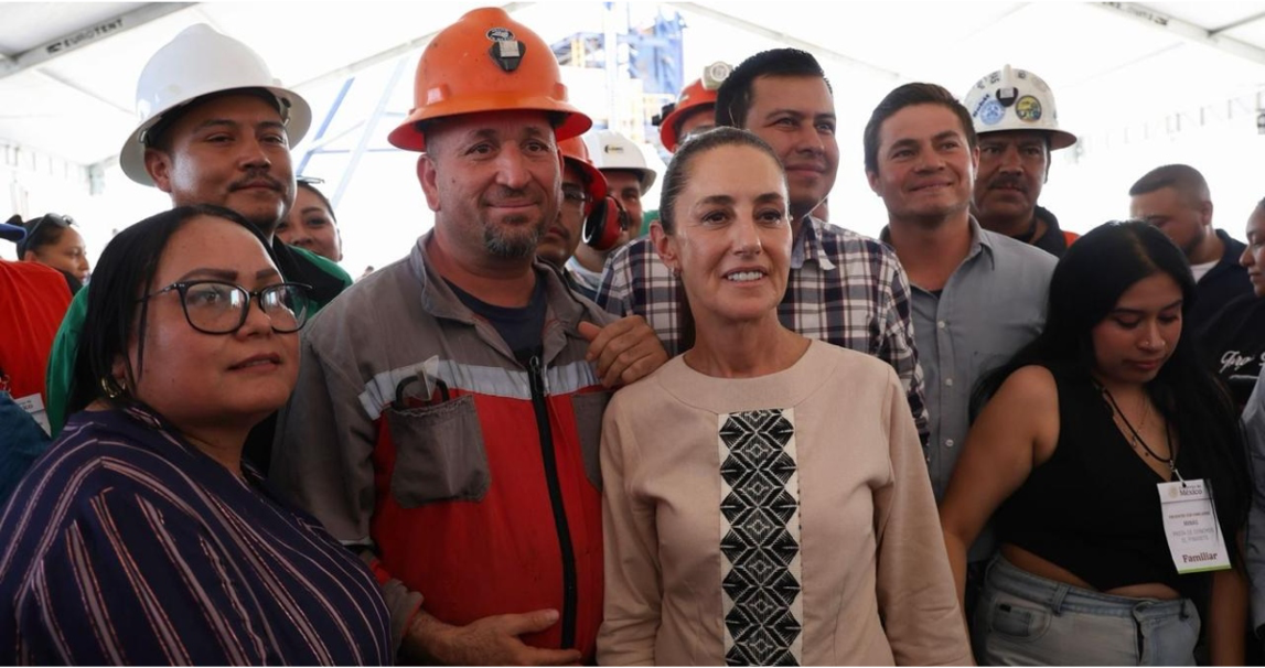 Sheinbaum se compromete con trabajadores de AHMSA y familias de Pasta de Conchos