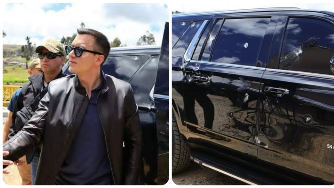 Ataque armado a caravana del presidente Daniel Noboa en medio de protestas indígenas en Ecuador