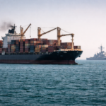 Buque portacontenedores en el Golfo Pérsico