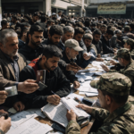 Registro militar en Teherán