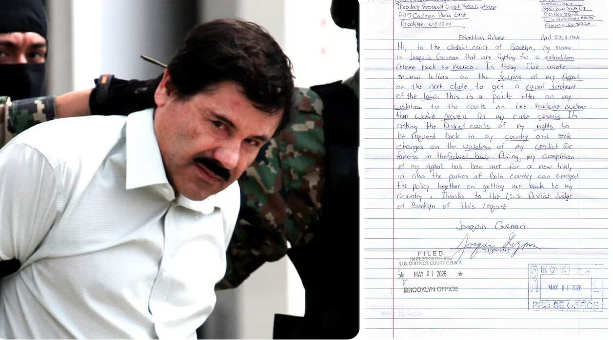El Chapo Guzmán solicita nuevo juicio en EUA mediante carta manuscrita